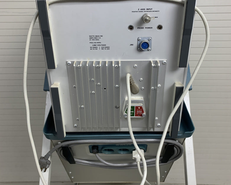 Tektronix 7904 Oscilloscope W/ 7A22 7A26 7B85 7B53A Module Cards and 204-2 Cart