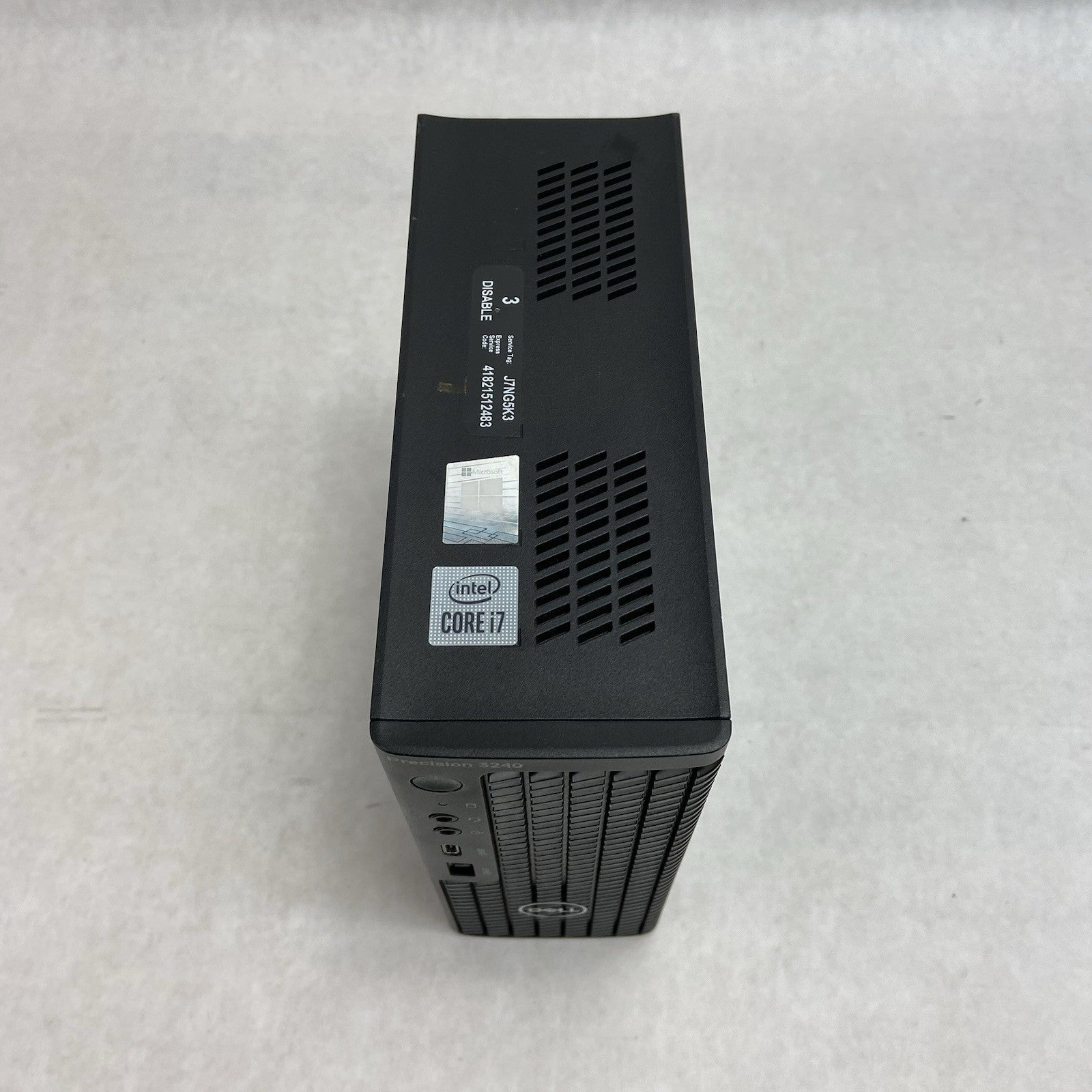 Dell Precision 3240 Micro Intel Core i7-10700 2.9GHz 32GB RAM No AC/HDD/OS2