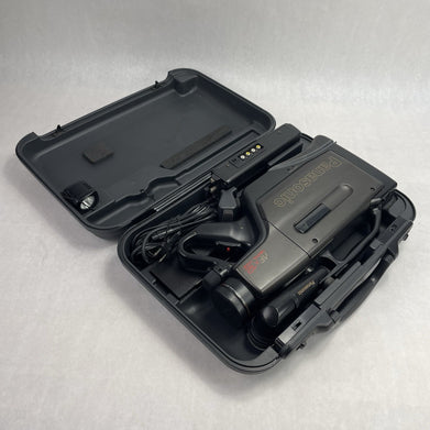 Panasonic OmniMovie VHS HQ Camcorder In Case Model PV-720 For Parts