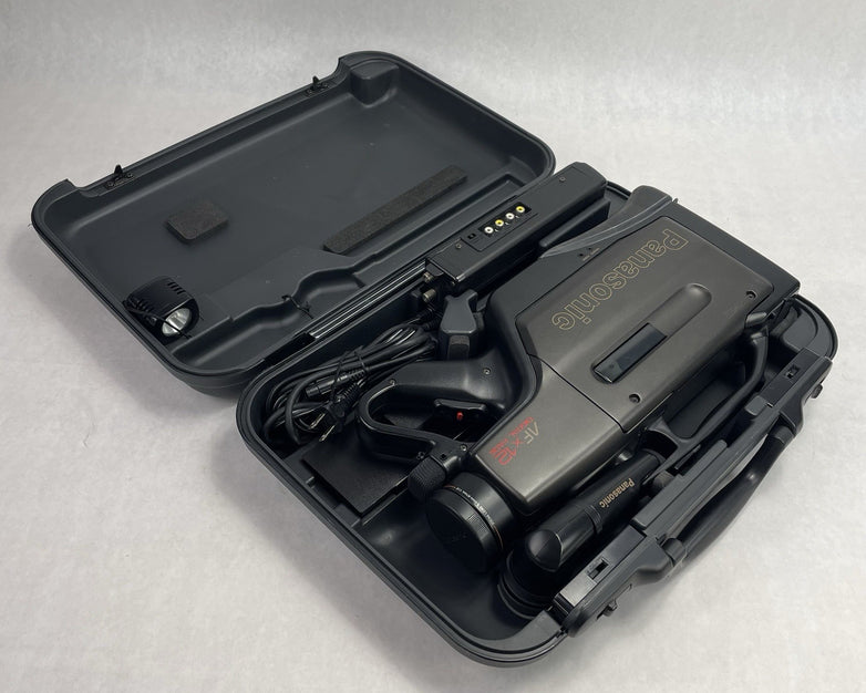 Panasonic OmniMovie VHS HQ Camcorder In Case Model PV-720 For Parts