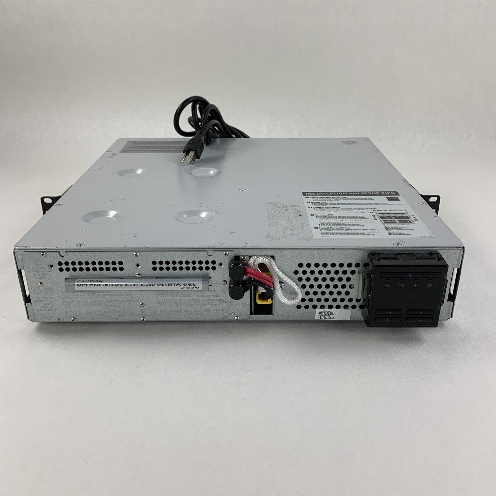 APC SmartUPS SMT1500RM2U 2U Rack Mount Tested w/ Network Card No Battery