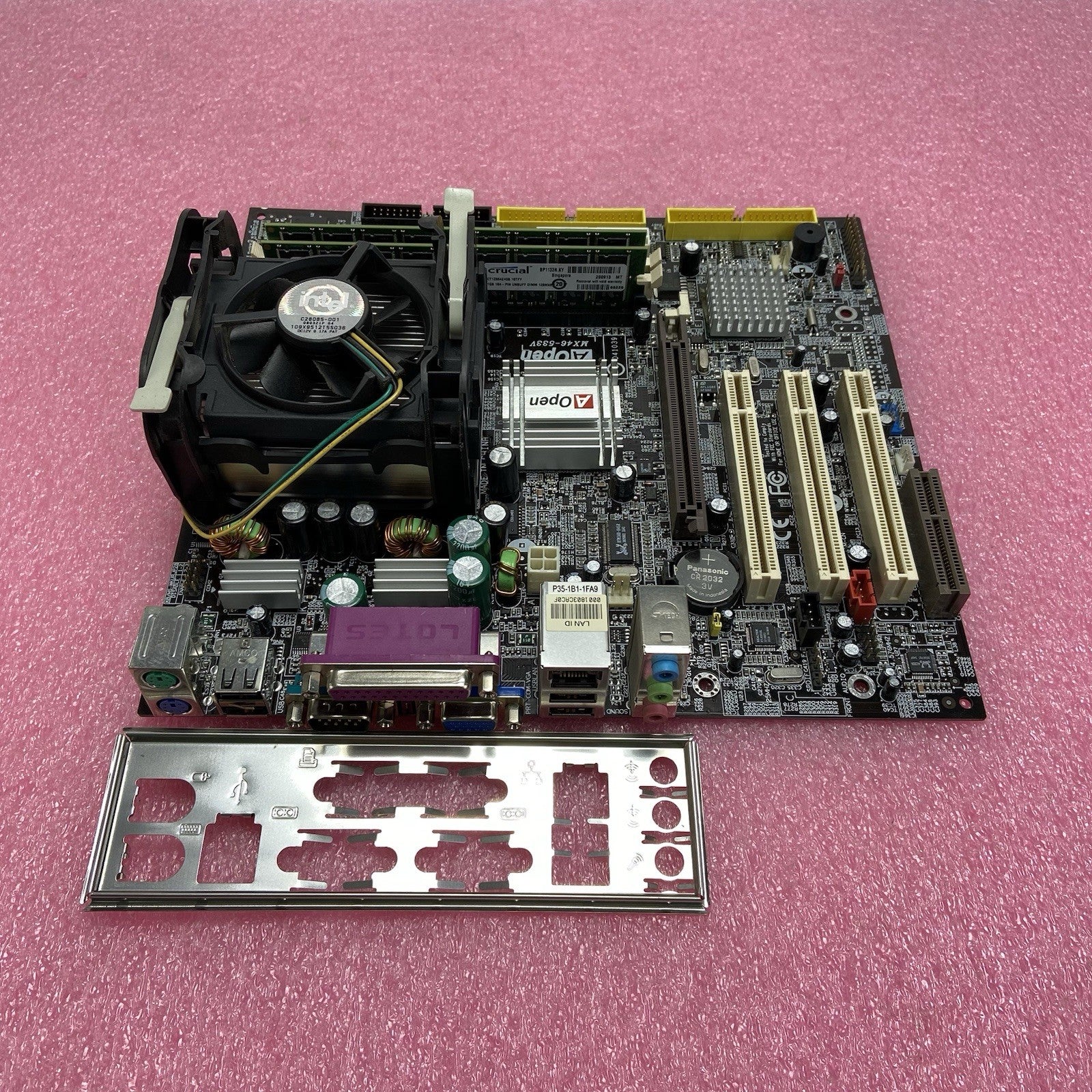 AOpen MX46-533V Motherboard Intel Pentium II 750MHz 2GB RAM w/IO Shield4
