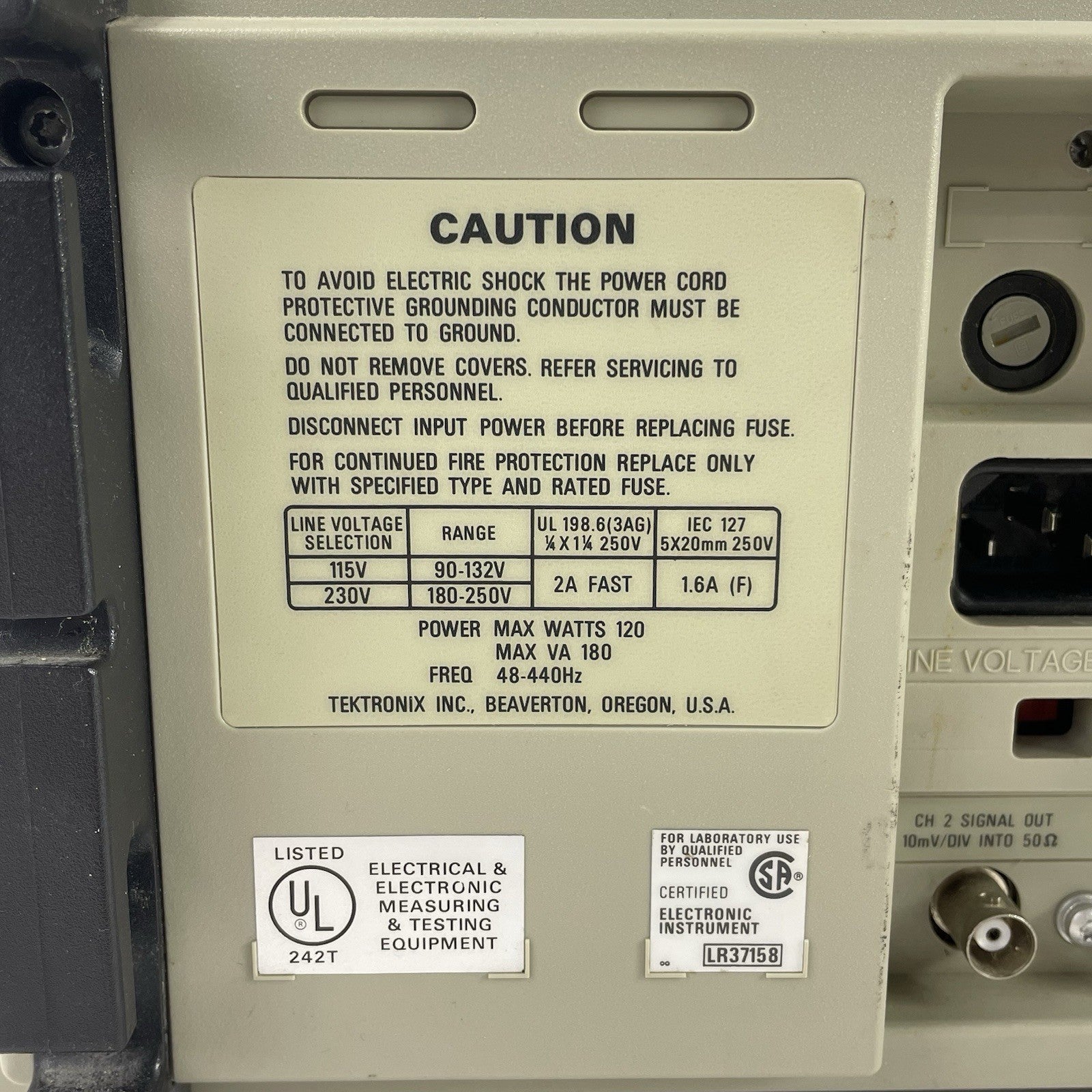 Tektronix 2445 150MHz 4-Channel Analog Oscilloscope