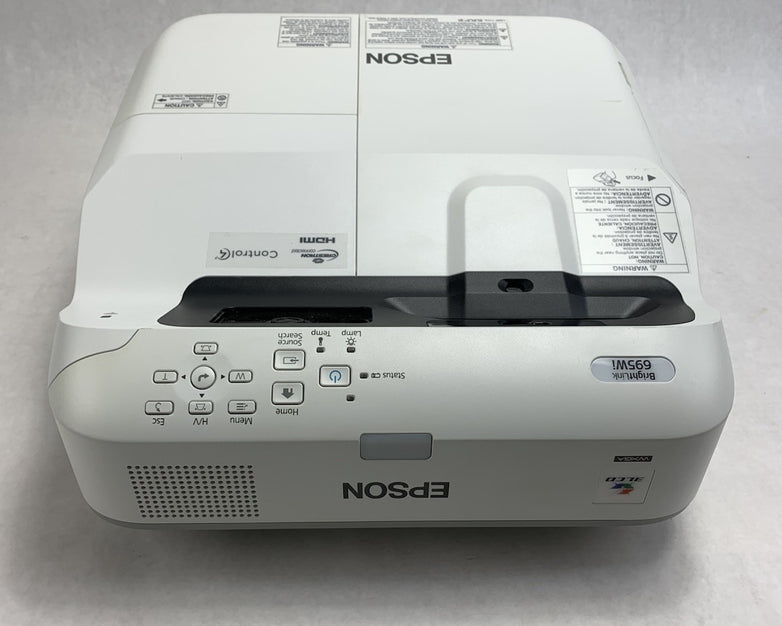 Epson PowerLite 695Wi H740A LCD Lamp Projector 828 Lamp Hours - No Remote