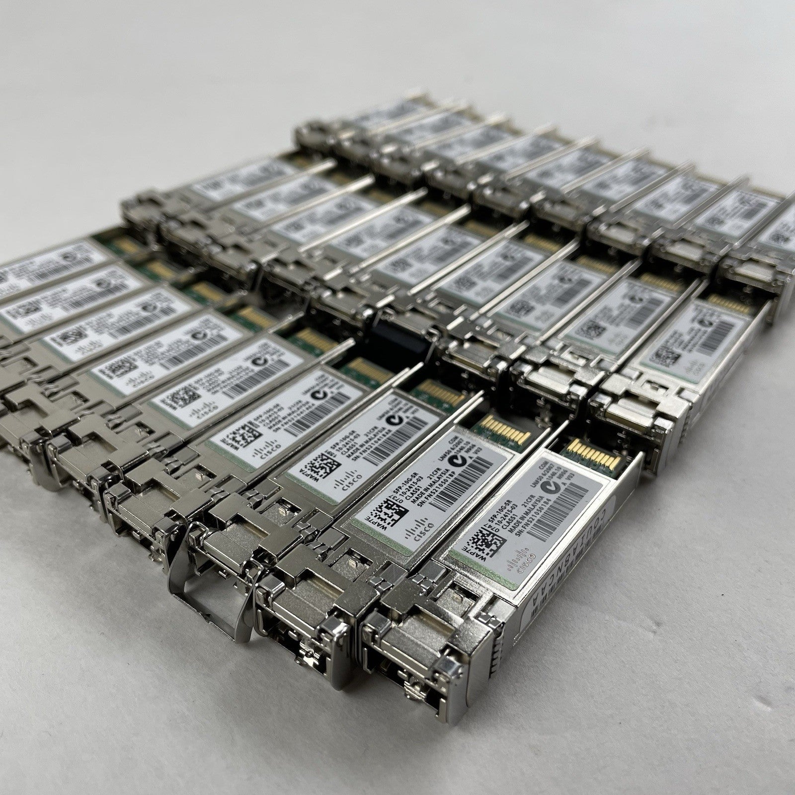 Cisco SFP-10G-SR OEM CISCO 10-2415-03 850nm 10GBASE-SR SFP+ Lot of 27 Untested