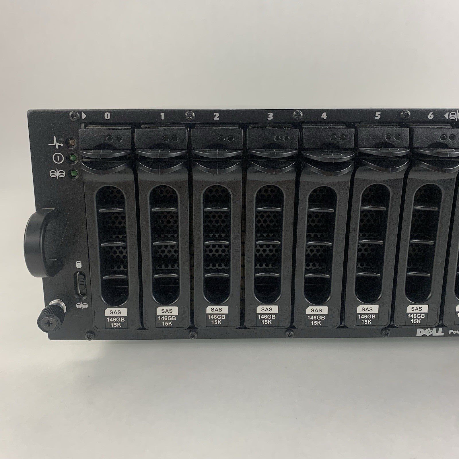 Dell PowerVault MD3000i AMP01 Storage Array 15x Cad 2x PSUs No HDDs/Controllers6