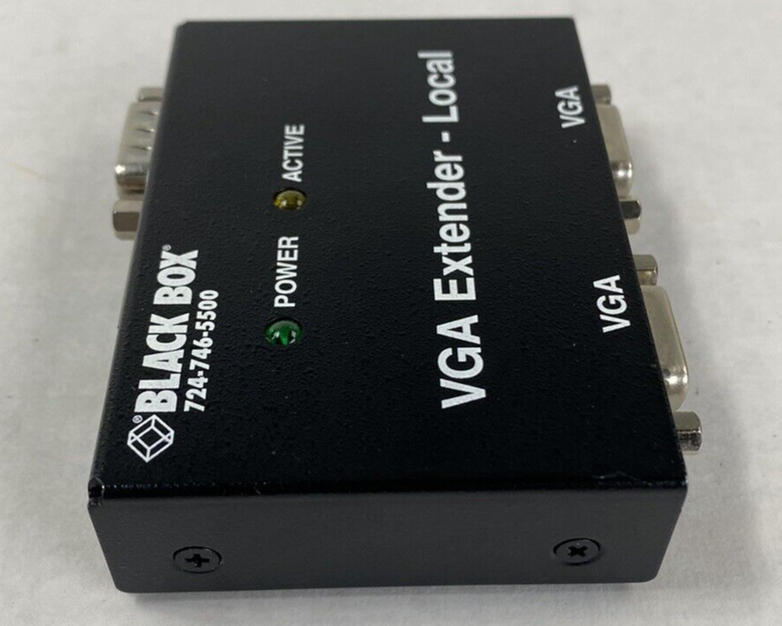 Lot of 2 Black Box 724-746-5500 VGA Extender Local Untested