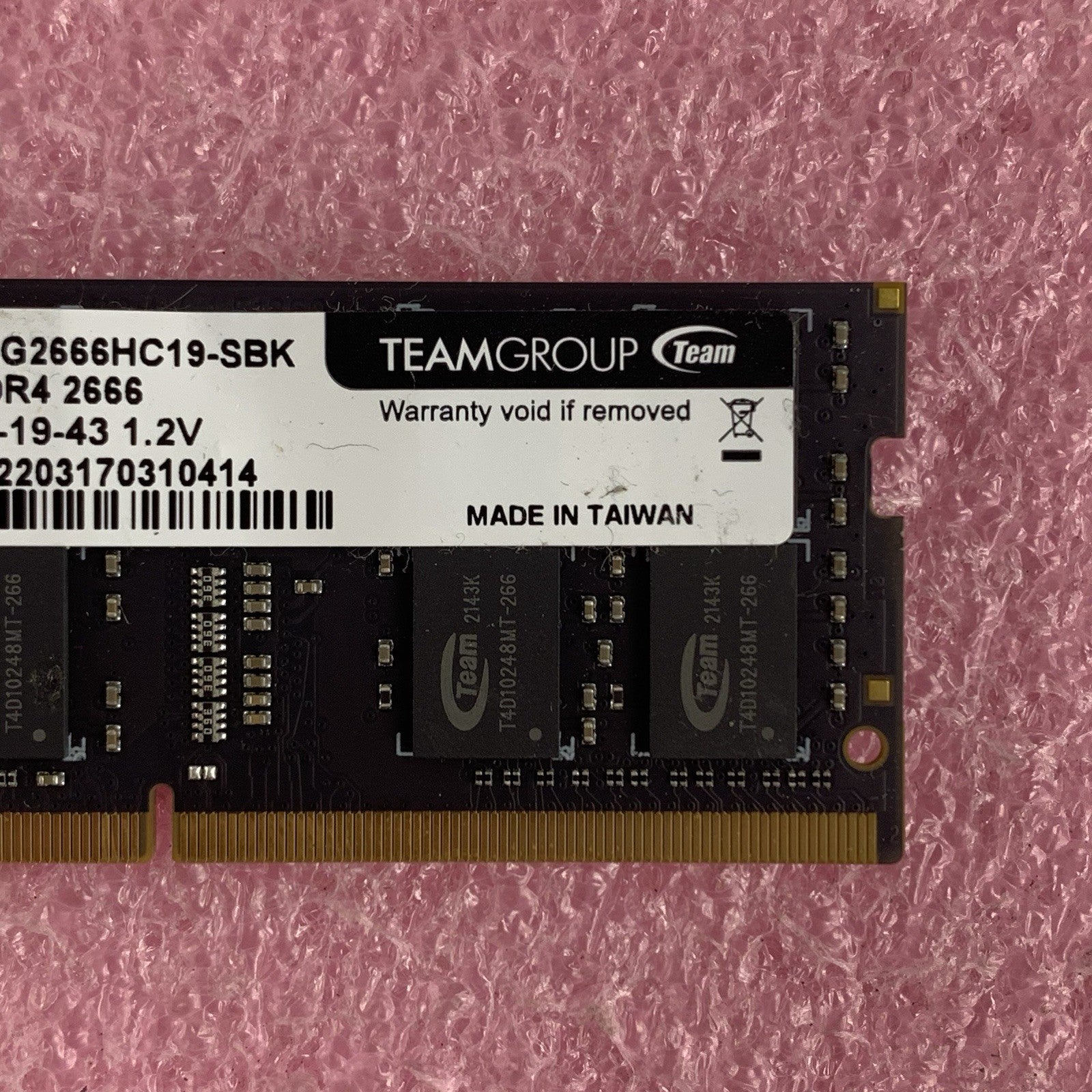 Team Group TTZD416G2666HC19-SBK Zeus 16 GB DDR4-2666 DIMM Laptop Memory Ram3