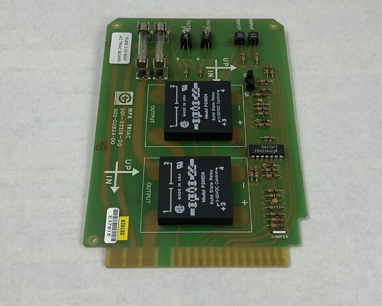 Giddings & Lewis MPX Triac 501-03218-00  502-02824-00 Circuit Board (Lot of 2)