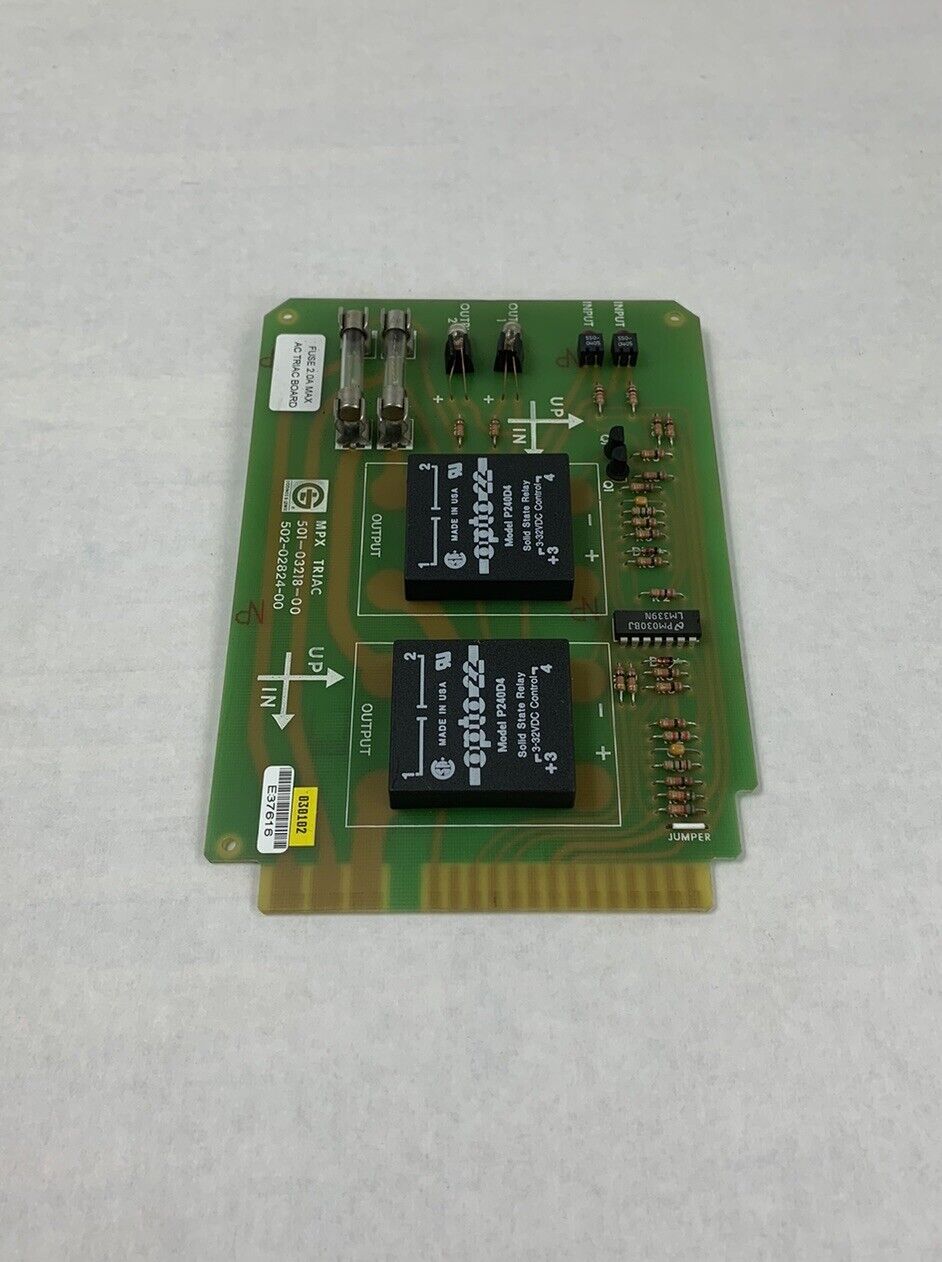 Giddings & Lewis MPX Triac 501-03218-00  502-02824-00 Circuit Board (Lot of 2)