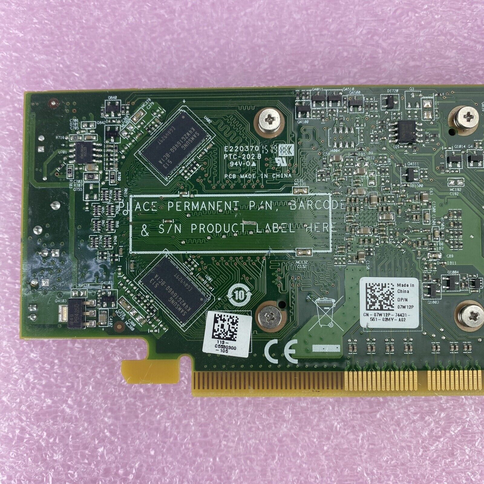 AMD 109-C55357-00 AMD RADEON R5 240 DP DVI PCIe Full Profile GPU Dell 07W12P