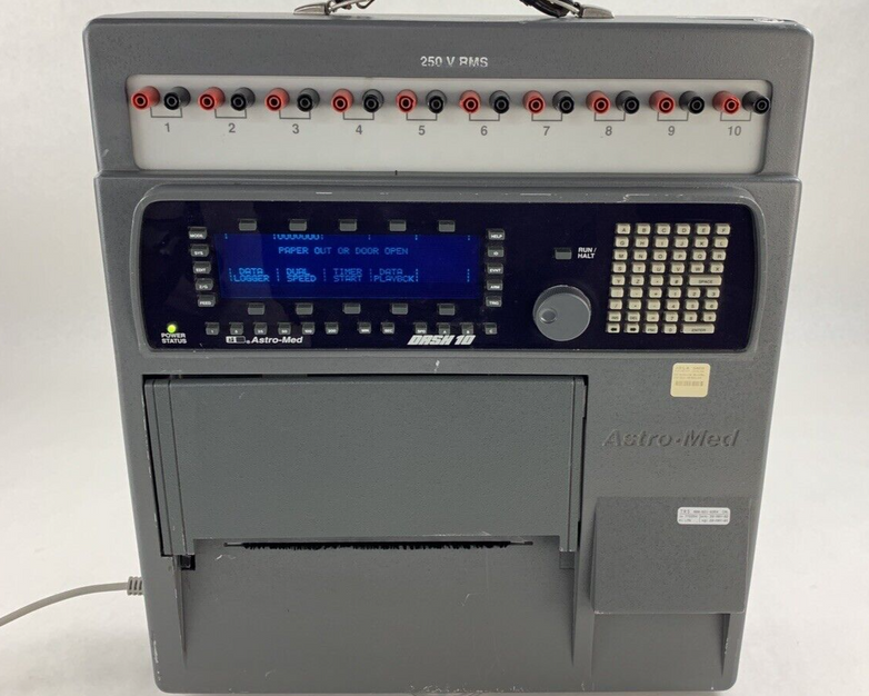 Astro-Med Dash 10 250v RMS Data Logger Powers On
