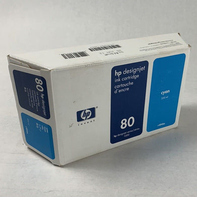 HP Cyan 350ml C4846A Ink Designjet 1000 (Lot of 2)