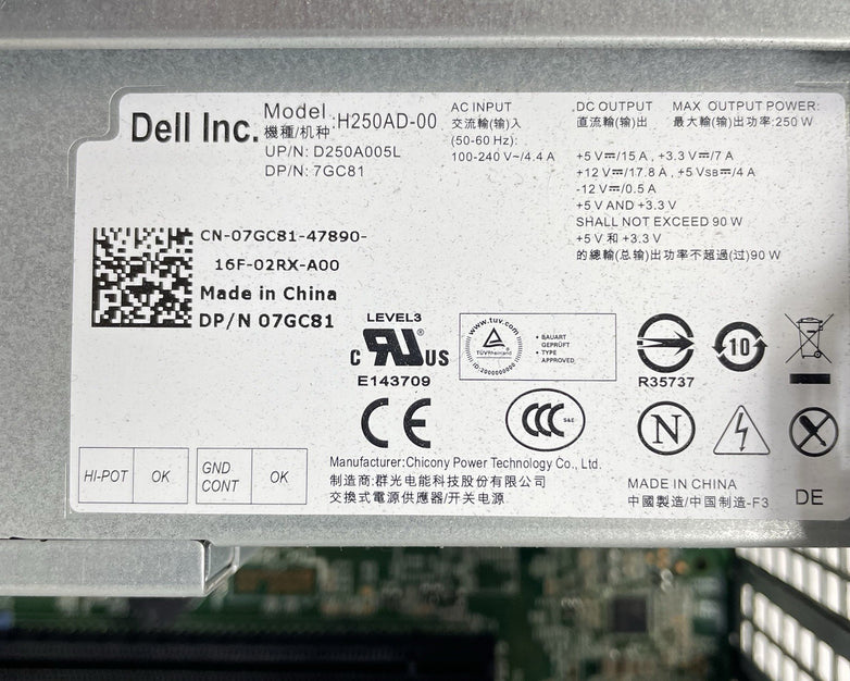 Dell Optiplex 990 DT i3-2120 3.30 GHz 4 GB RAM No HDD/OS