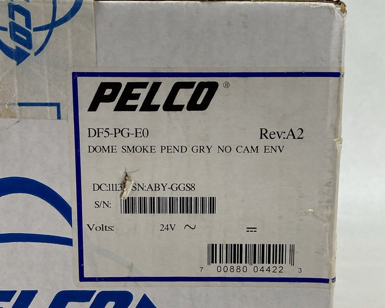 Pelco DF5-PG-E0 Fixed Mount Environmental Dome Smoke Gray No Camera