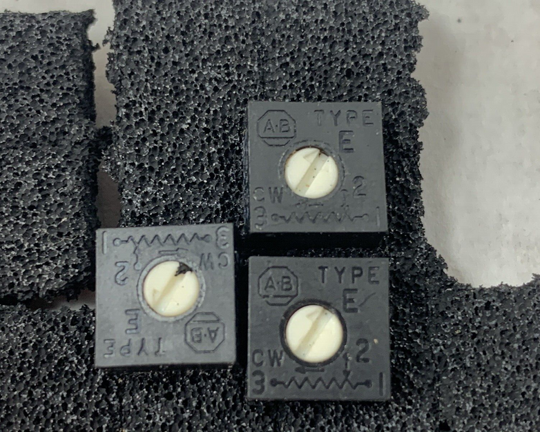 Allen Bradley Trimmer Potentiometer, Type E (Lot of 3)