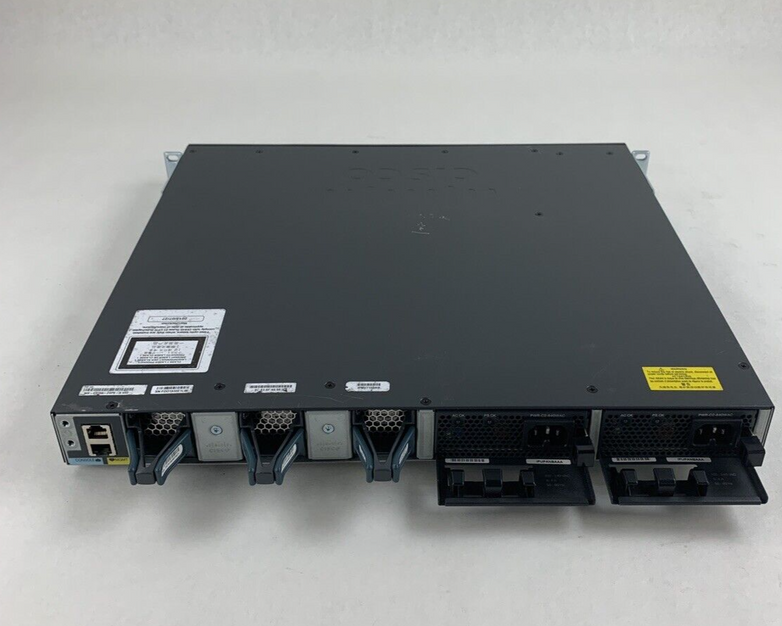 Cisco WS-C3650-24PS-S 24-Port Gigabit PoE Switch Managed Tested