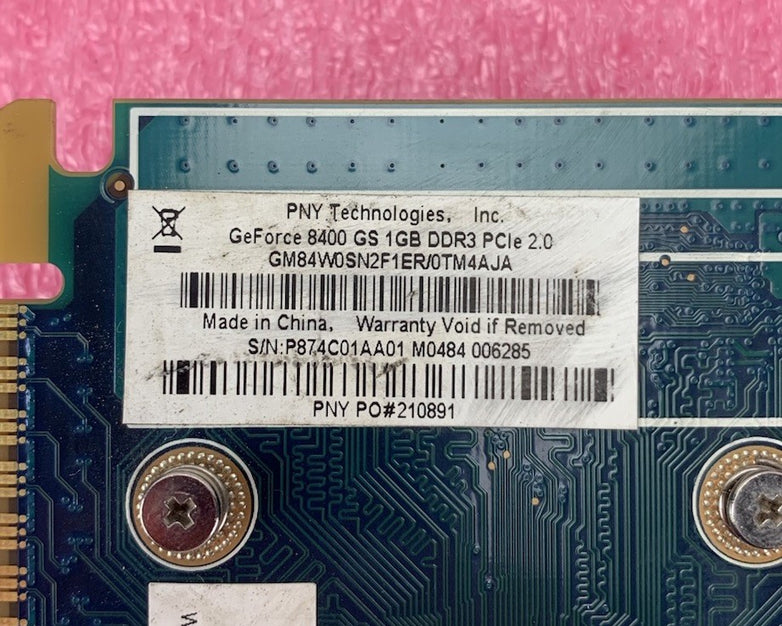 PNY GeForce 8400 GS 1GB DDR3 Video Graphics Card