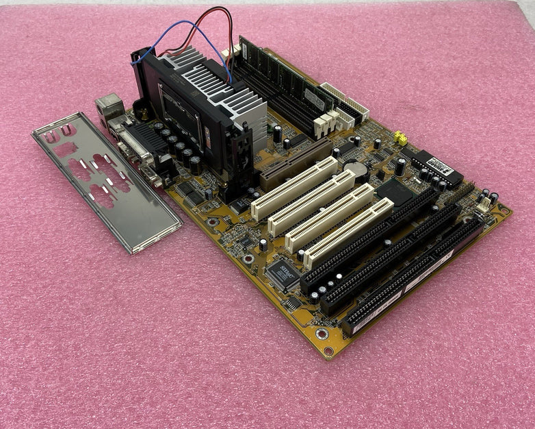 BioStar M6TBA Motherboard Intel Pentium III 450MHz 64MB RAM w/IO Shield