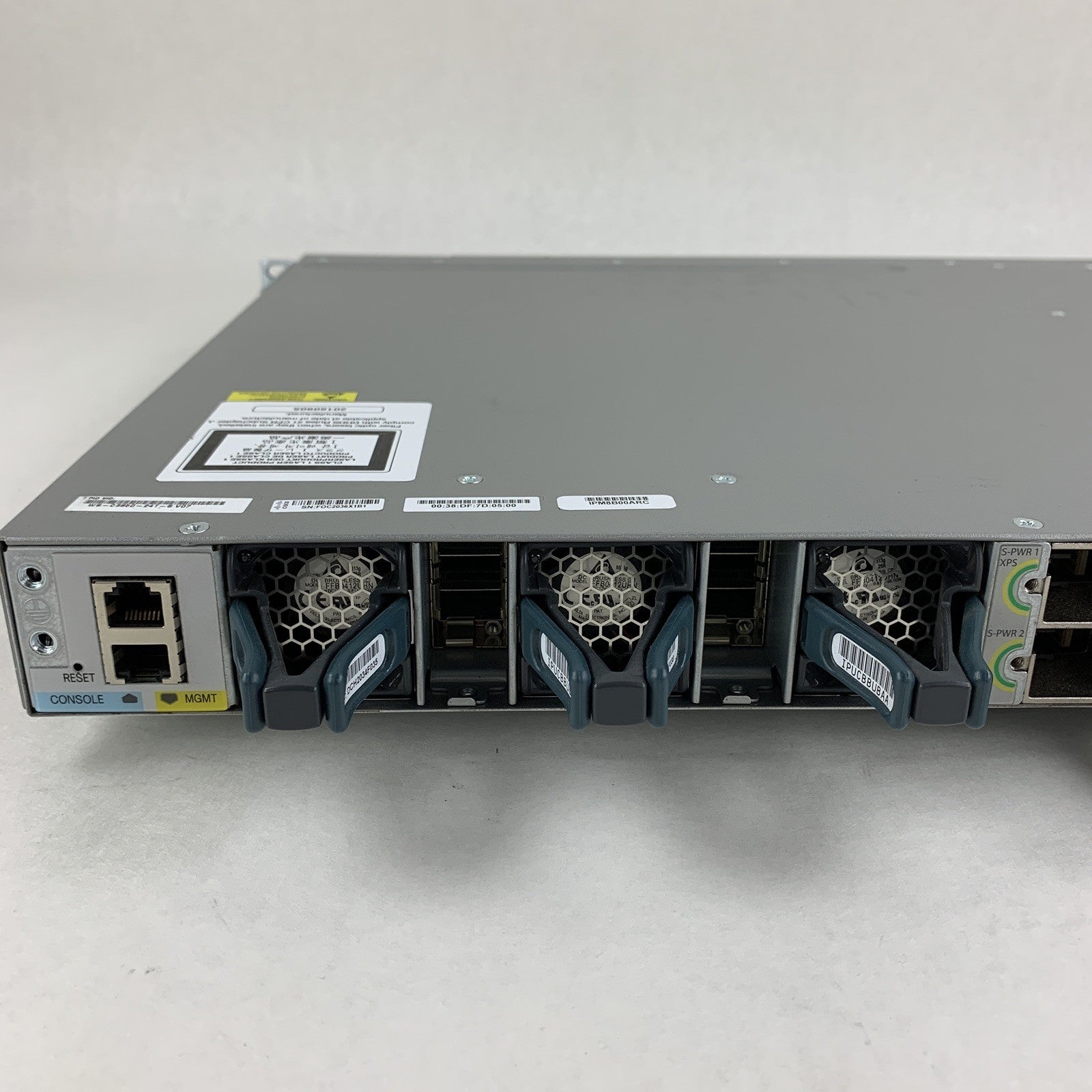 Cisco Catalyst 3850 WS-C3850-24T-S V07 24-Port Ethernet Network Switch Tested