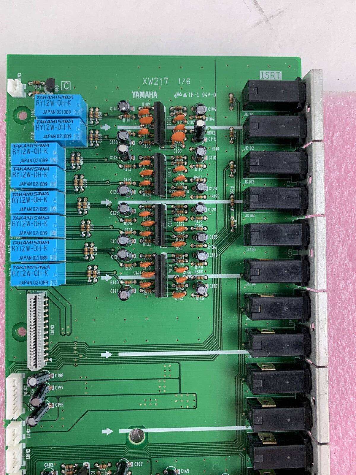 Yamaha M2500 XW217 Mixing Console Back Panel Input/Output Jacks And Sub Board6