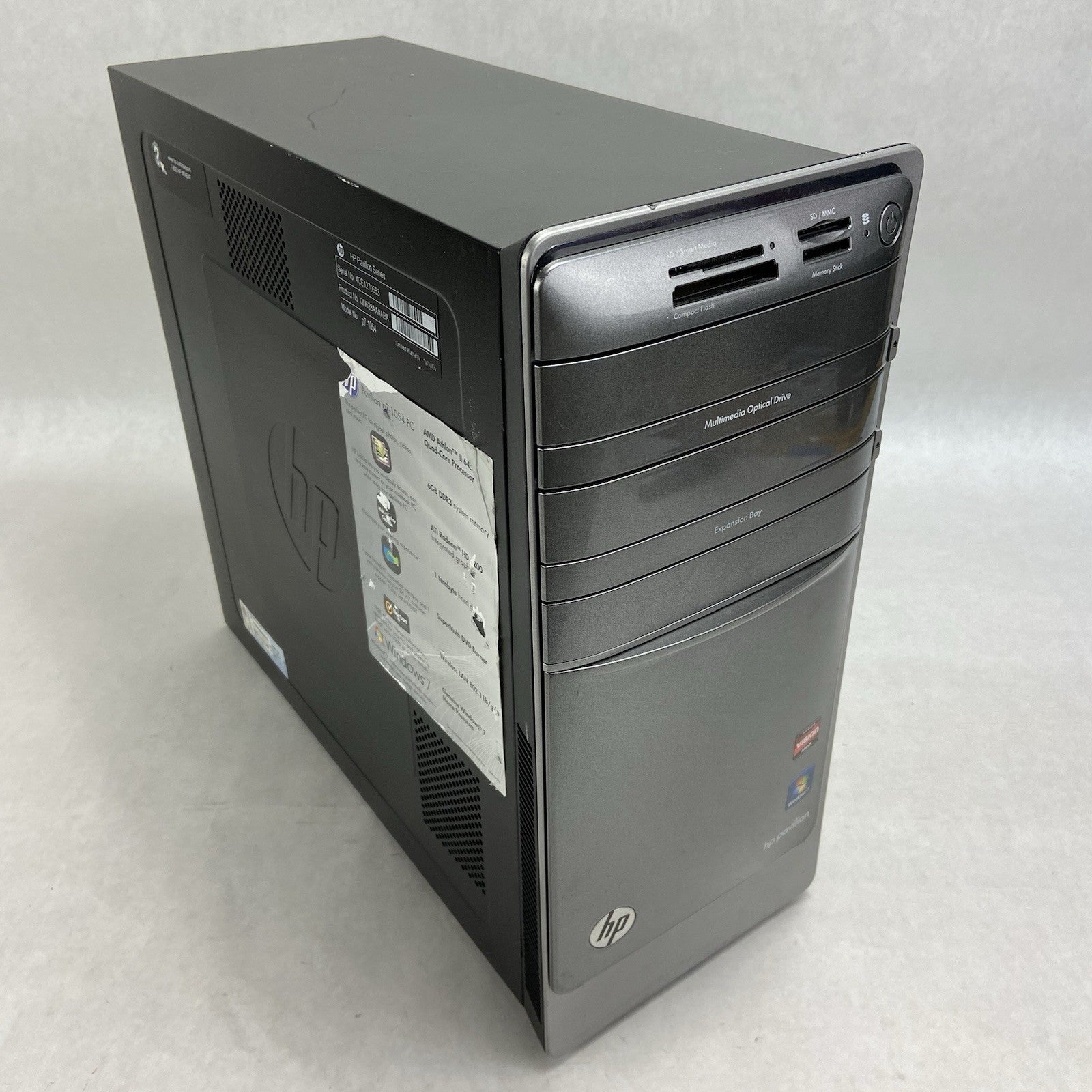 HP Pavilion P7-1054 MT AMD Athlon 2 x4 645 3.1GHz 2GB RAM No HDD No OS0