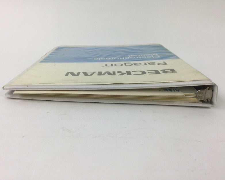 Beckman Paragon Electrophoresis Manual