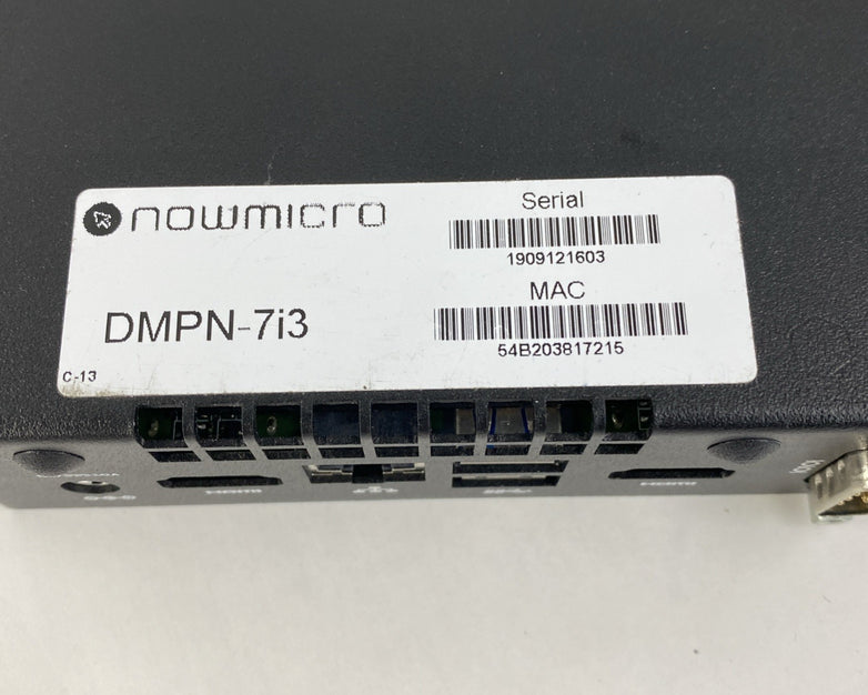 Nowmicro DMPN-7i3 Micro Intel Core i3-7100U 2.4GHz 4GB RAM No AC/HDD/OS
