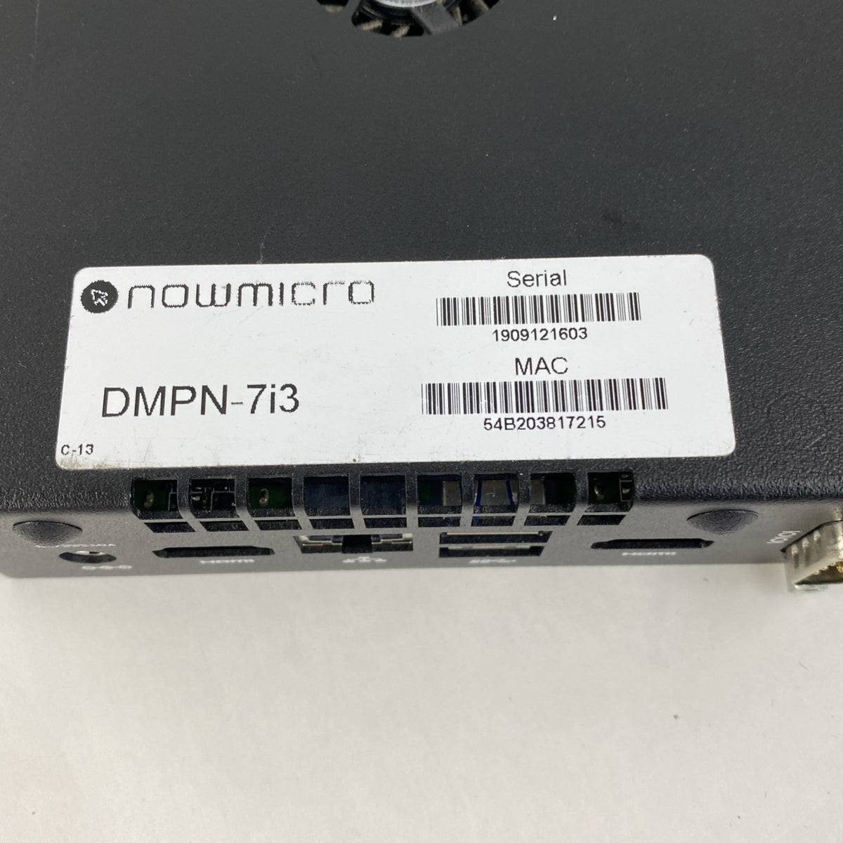 Nowmicro DMPN-7i3 Micro Intel Core i3-7100U 2.4GHz 4GB RAM No AC/HDD/OS7
