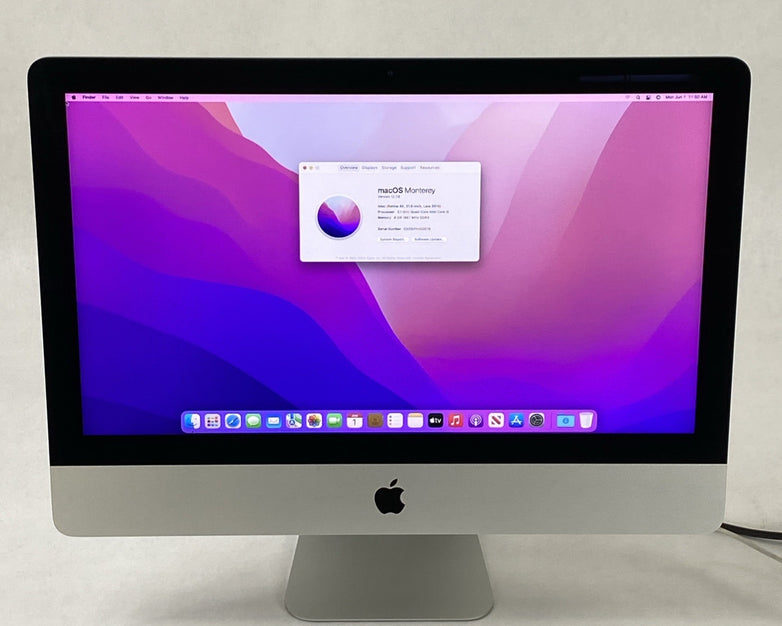 Apple A1418 iMac Retina 4K 21.5" 2015 3.1GHz Core i5 8GB RAM 1TB HDD os12.7.6