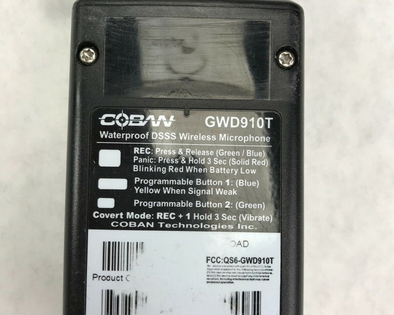 Coban GWD910T Waterproof DSSS Wireless Microphone & GWDCHG01 Charger (Lot of 12)