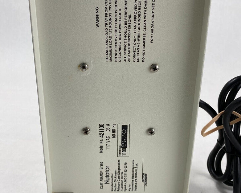 Clay Adams Nutator 421105 Single-Speed Mixer