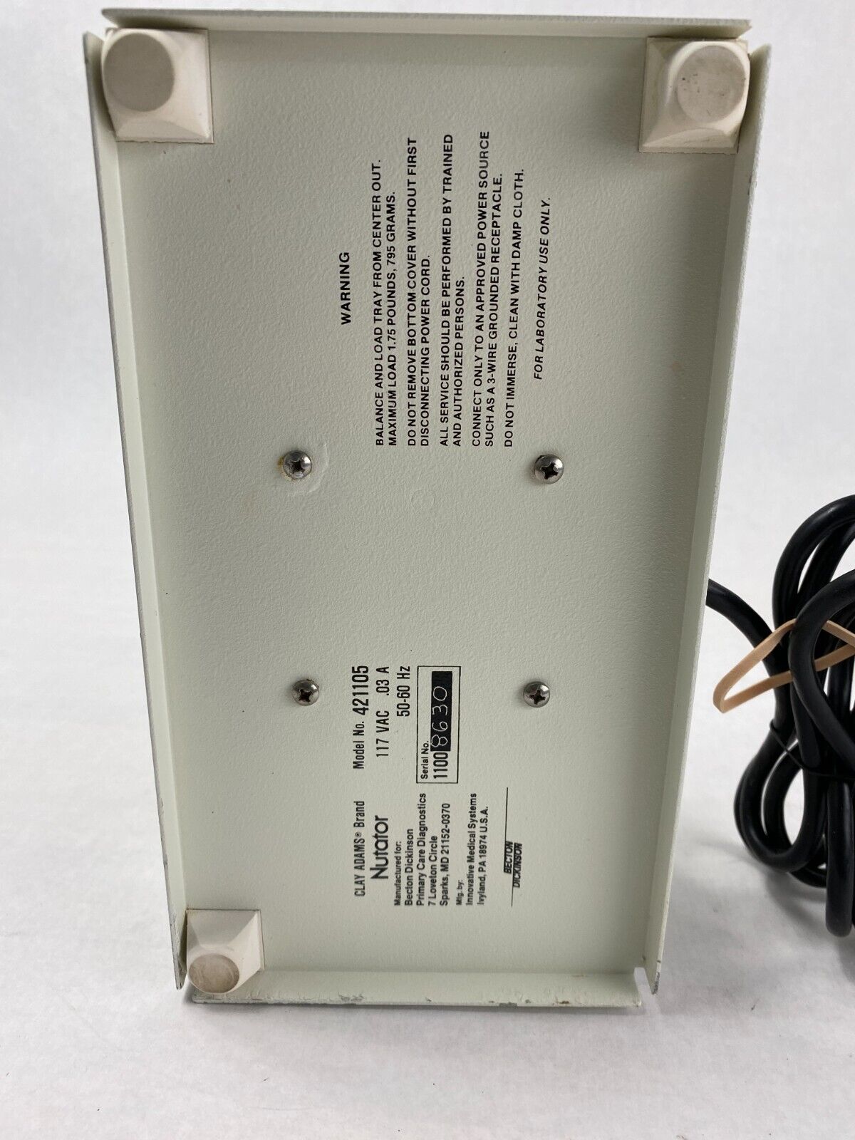 Clay Adams Nutator 421105 Single-Speed Mixer