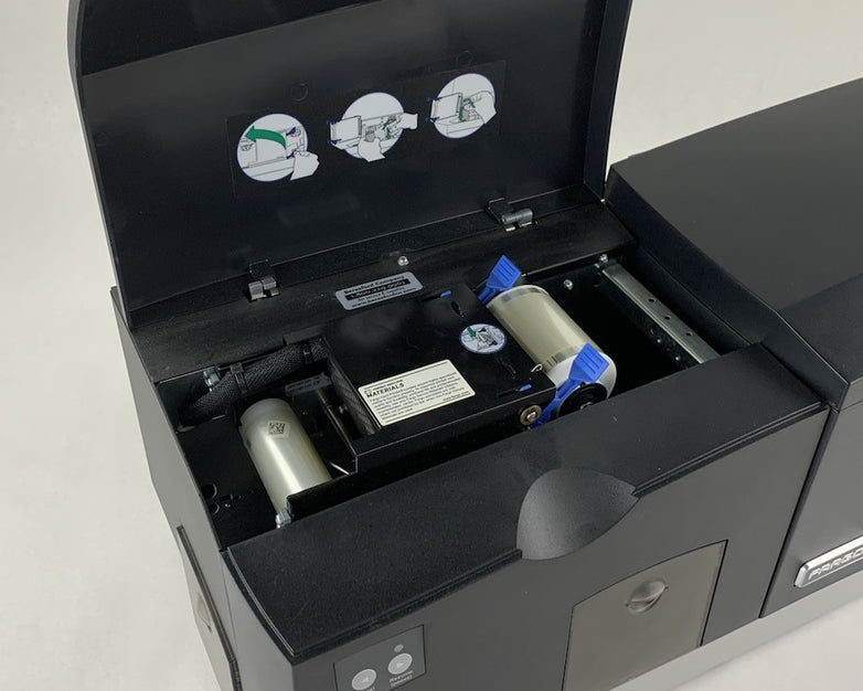 Fargo DTC550 ID Badge Card Printer - Partially Tested