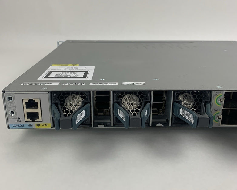 Cisco WS-C3850-48P-L V07 48-Port PoE Switch Tested w/ C3850-NM-4-10G 1x PSU