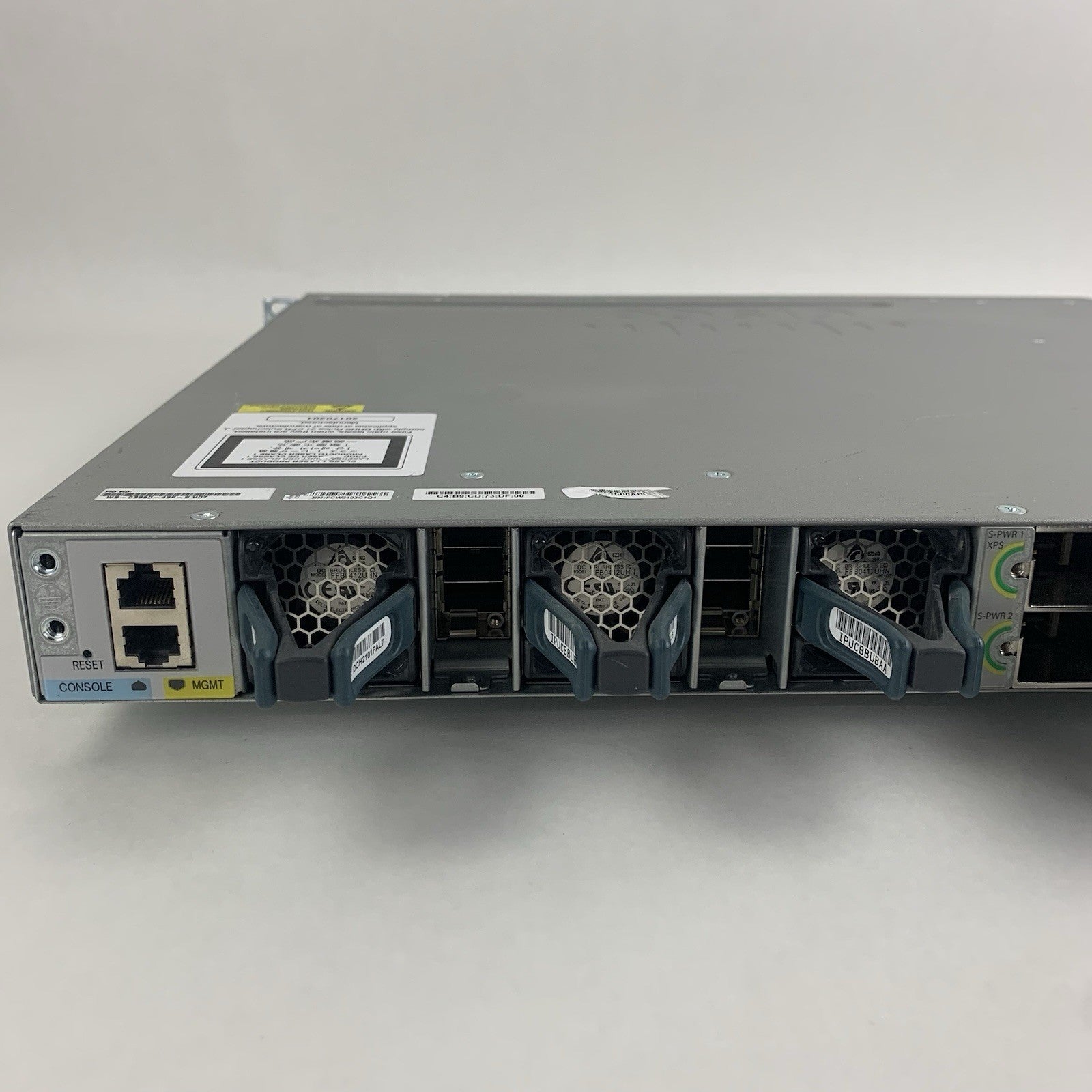 Cisco WS-C3850-48P-L V07 48-Port PoE Switch Tested w/ C3850-NM-4-10G 1x PSU6