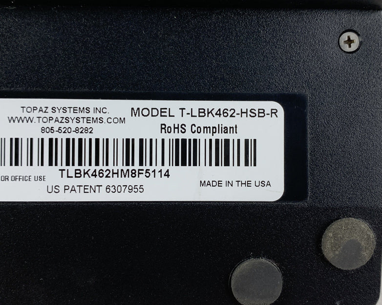 Topaz T-LBK460-HSB-R Siglite LCD BlueTooth Signature Capture Pad No Stylus