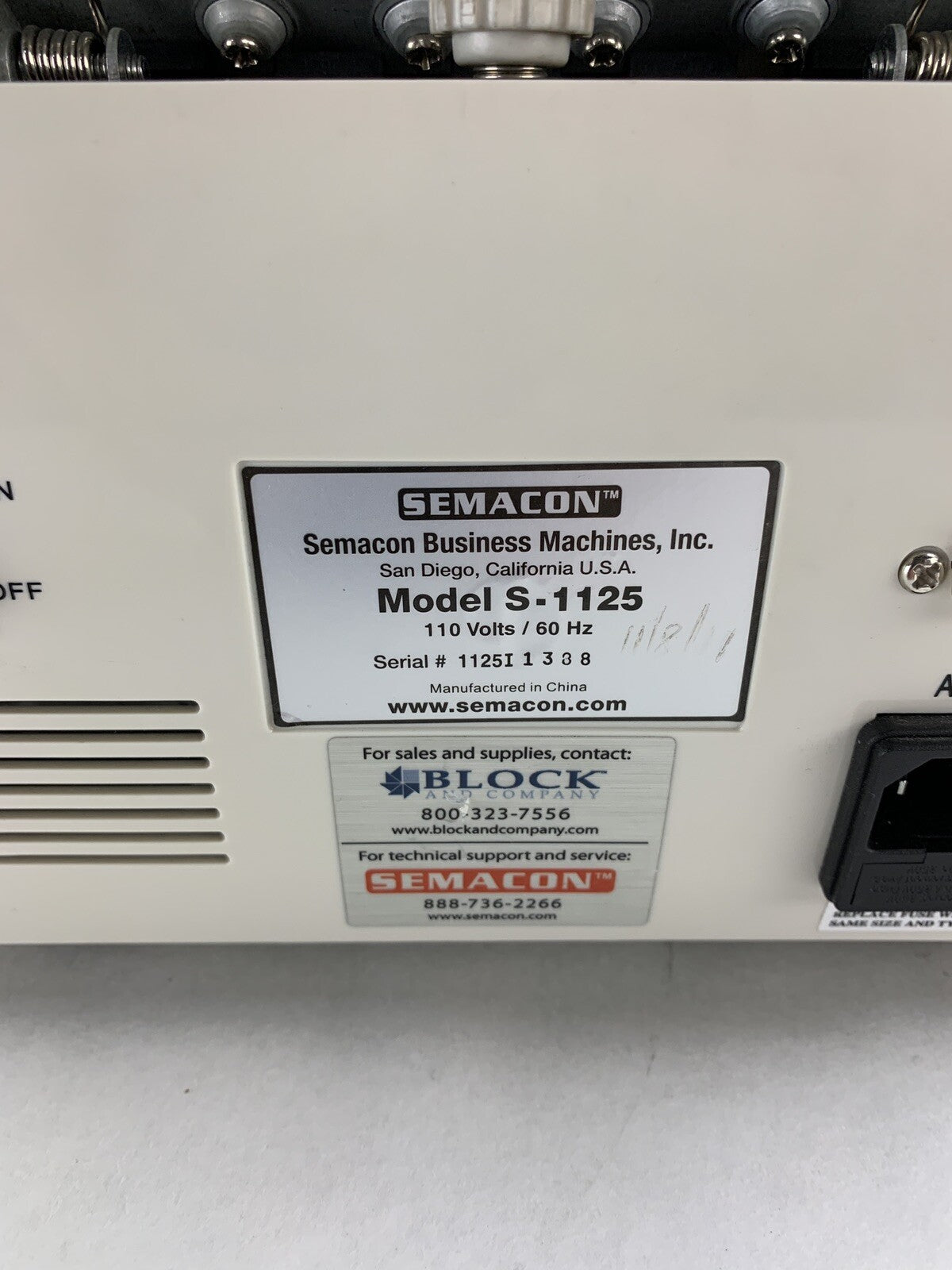 Semacon S-1125 Digital Money Counter Tested Worn Buttons