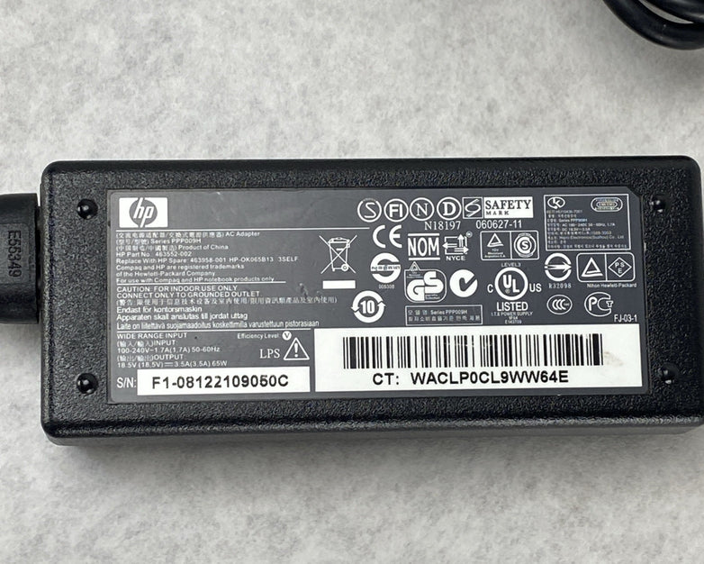 HP PPP009H 65W 18.5V 3.5A 7.4mm Barrel Laptop Charger AC Adapter (Lot of 10)