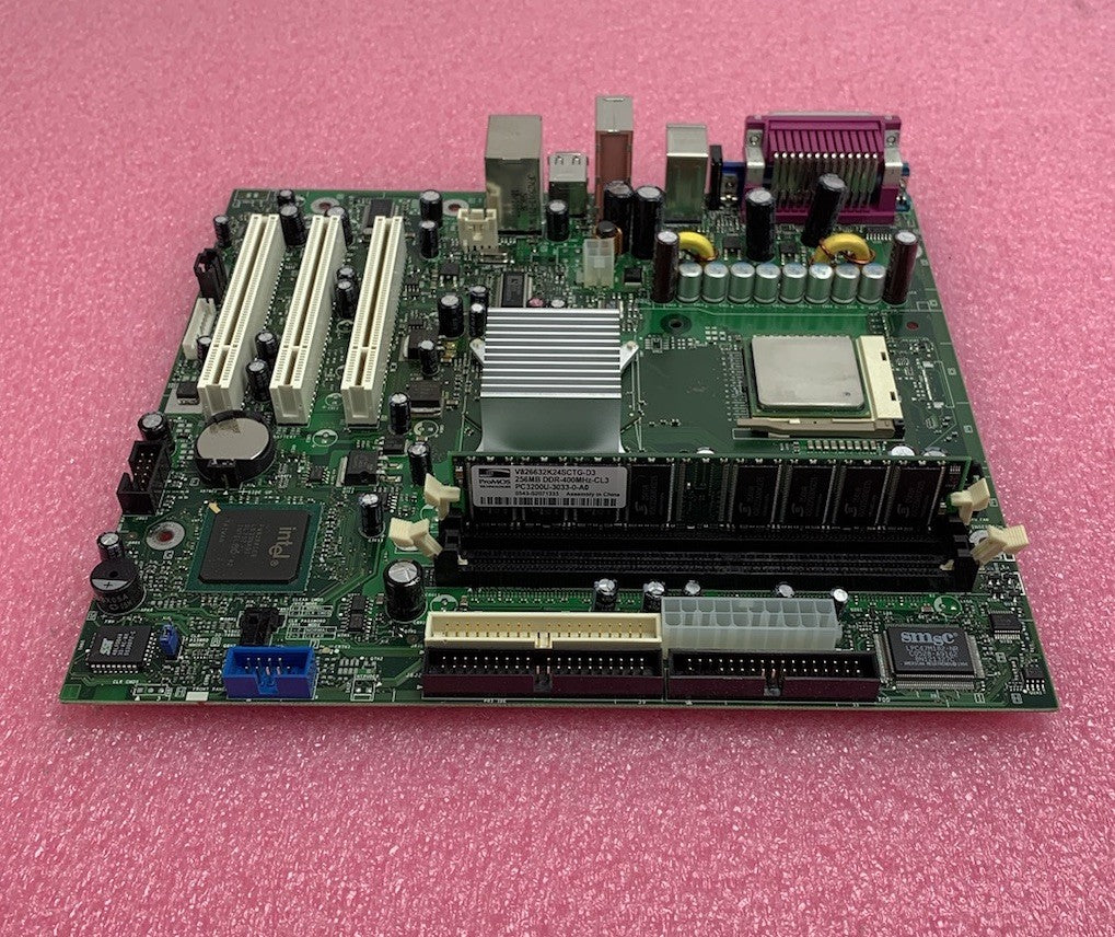 Dell Dimension 1100 Motherboard Intel Pentium 4 2.8GHz 256MB RAM No Shield