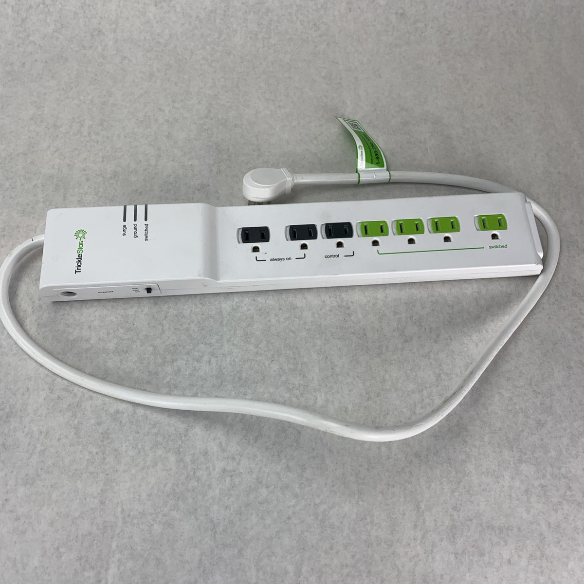 TrickleStar TS1104 7-Outlet Tier 1 Surge Protector Powerstrip 181SS-US-7XXXA-D2