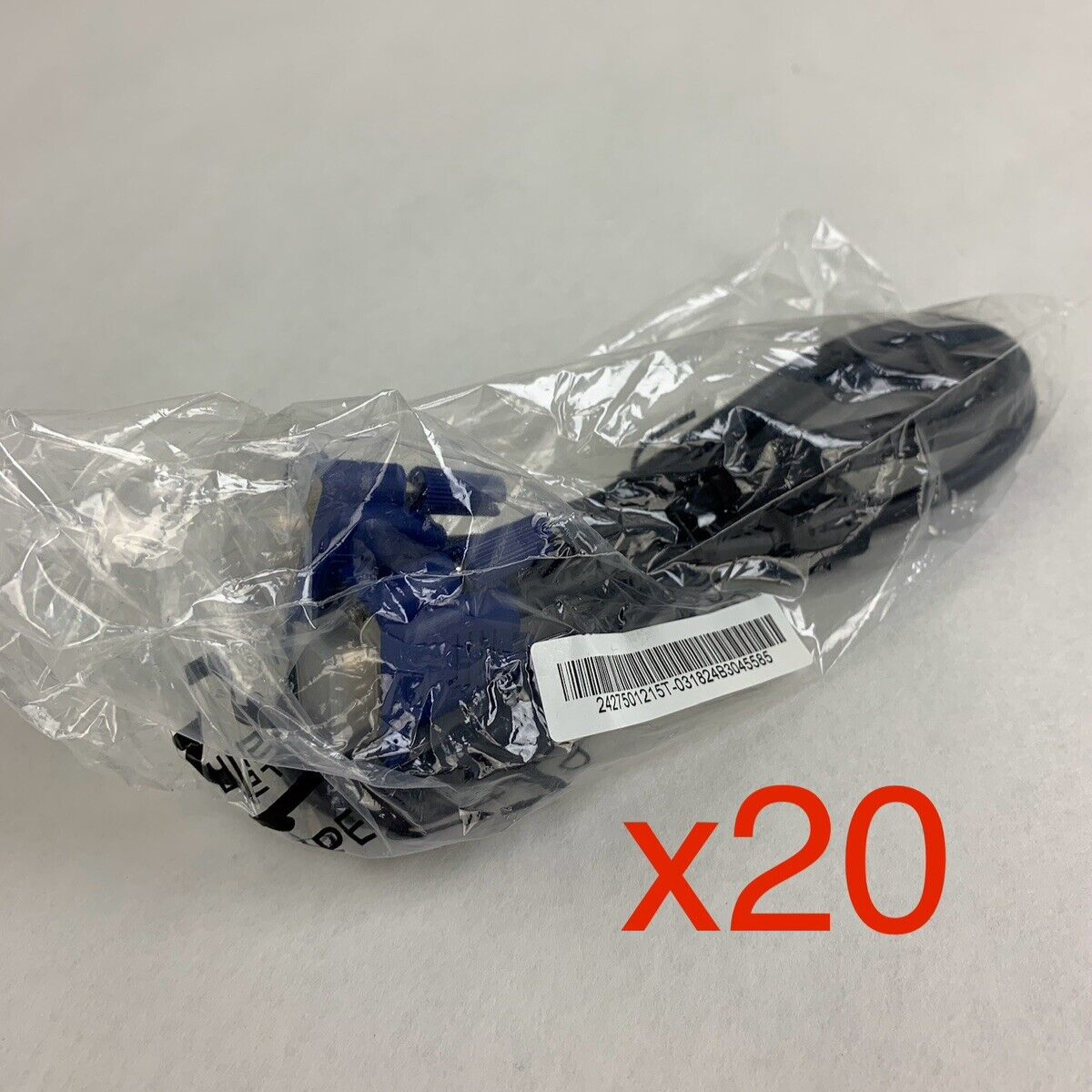 General 2427501215T SVGA/VGA Monitor TFT Male to Male M-M Cable Wire Lot of 20