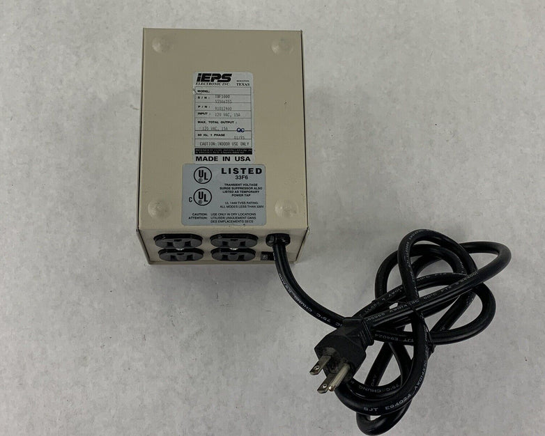 IEPS Electronic Surge Protector TBF1000 91012400 120V 15A 4 Outlets
