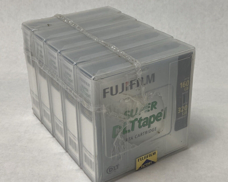 Lot of 5 Fujifilm Super DLT Tape 1 160GB Native 320GB Compressed