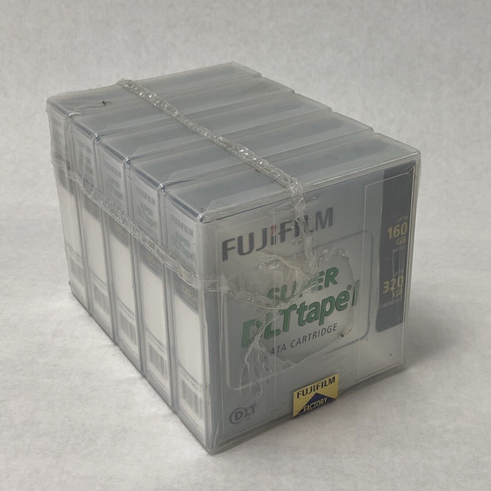 Lot of 5 Fujifilm Super DLT Tape 1 160GB Native 320GB Compressed