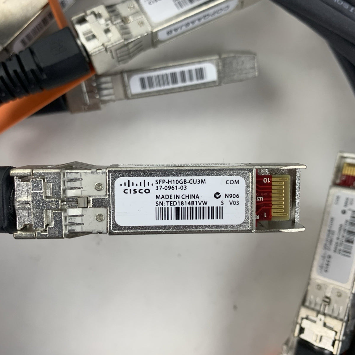 Cisco SFP-H10GB-CU3M 10GBASE-CU Passive Cable 3M - Lot of 8 - Untested7