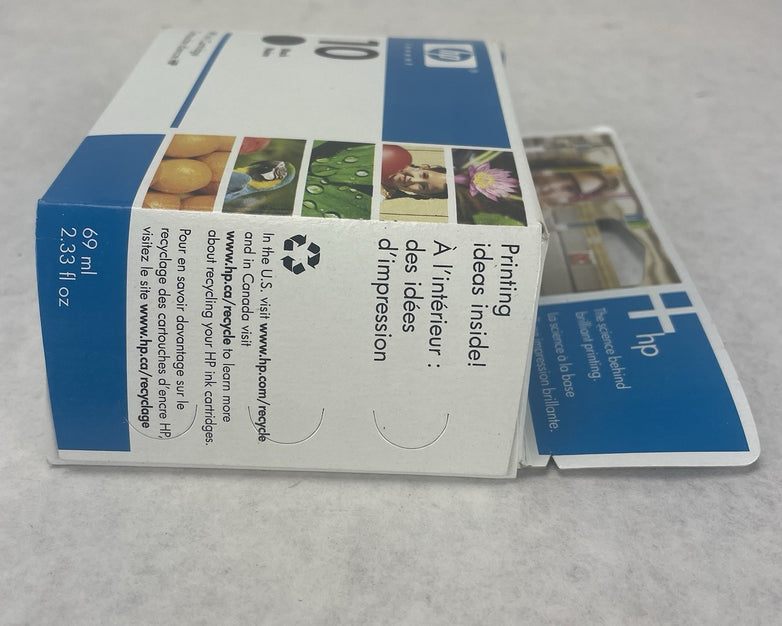 Genuine HP 10 C4844A Black Printer Ink Cartridge Sealed Expired