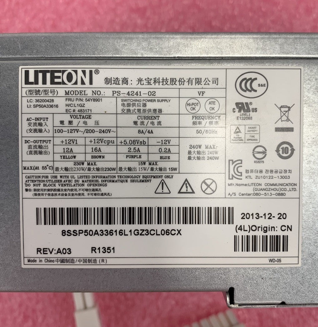 LiteON PS-4241-02 240W Power Supply