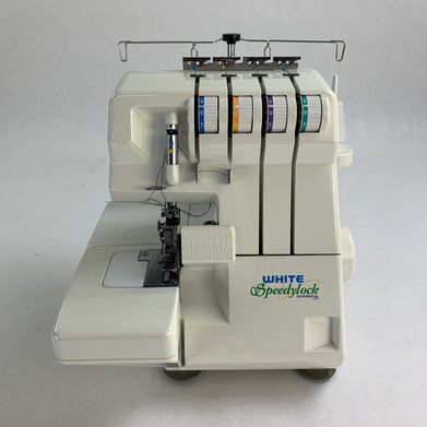 White Superlock W2500 Sewing Machine No Power Cord Untested