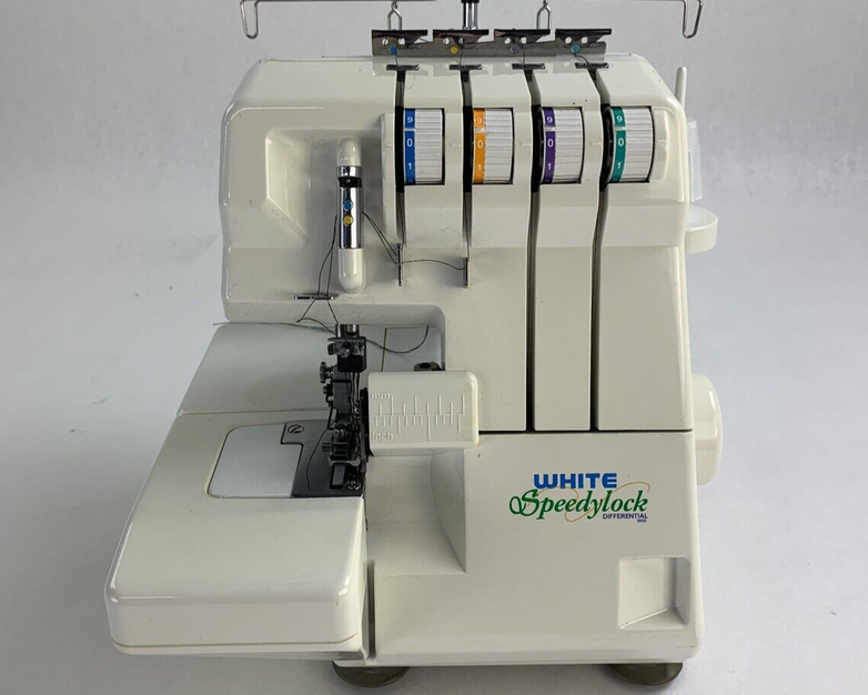 White Superlock W2500 Sewing Machine No Power Cord Untested